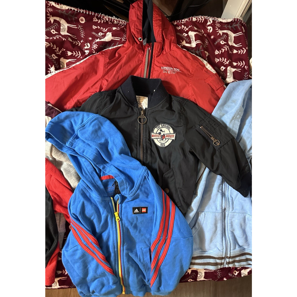LOT 10 Piece Baby Boy 18 - 24 months Long Sleeve Tops Jackets Adidas Disney Zip - Picture 11 of 11